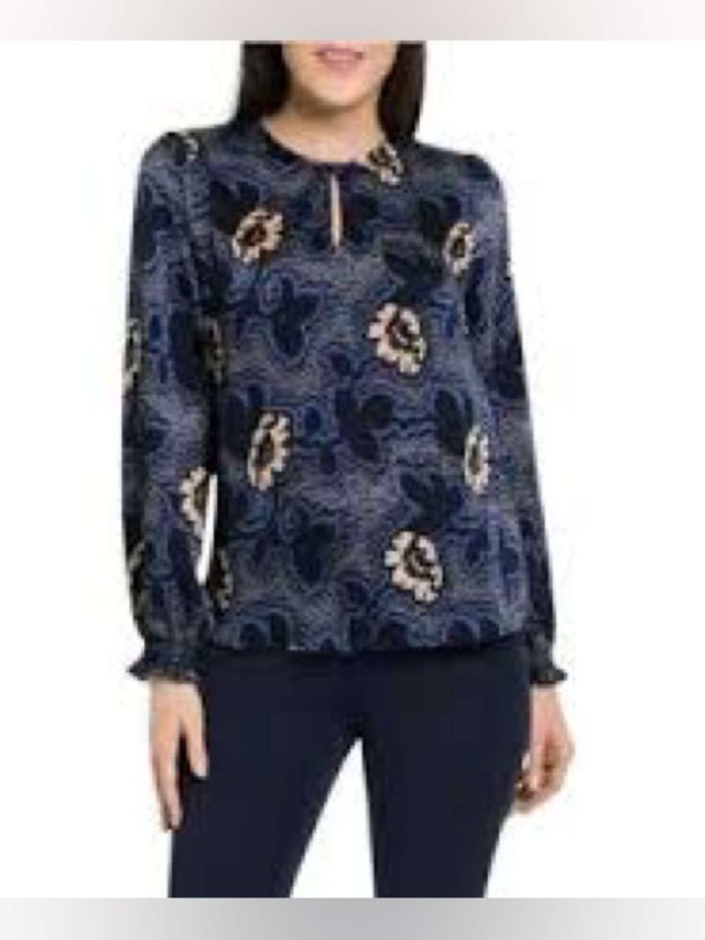 TED BAKER, the navy floral blouse!